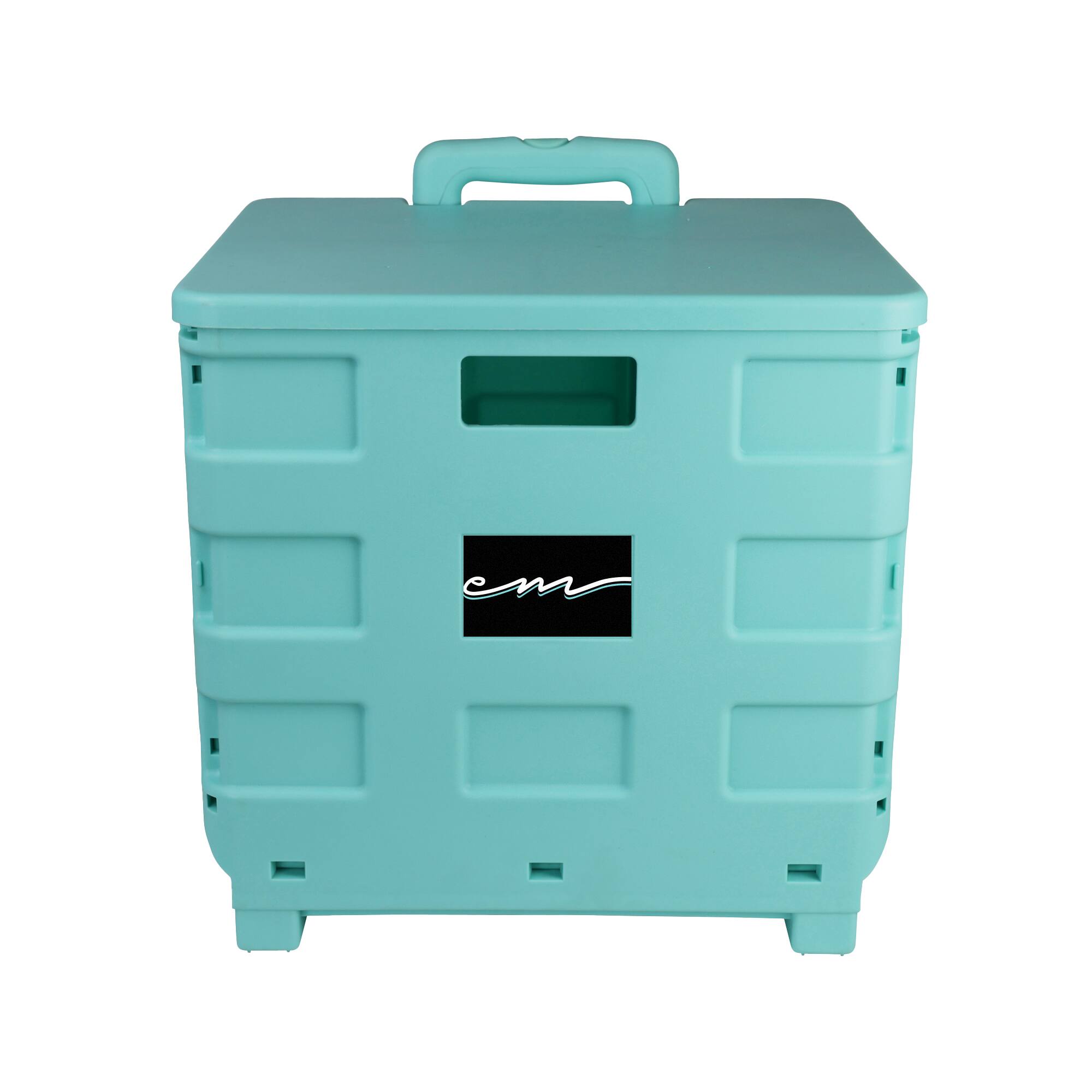 4 Pack: Everything Mary Collapsible Rolling Cart with Lid